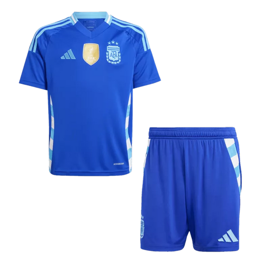 Argentina Away Kit Copa America 2024/25 Blue Kids