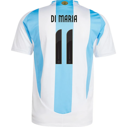 Argentina DI MARIA #11 Home Jersey Copa America 2024/25 Blue & White Men's