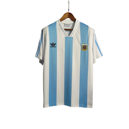 Argentina Retro Home Jersey 1991/93 White & Blue Men's