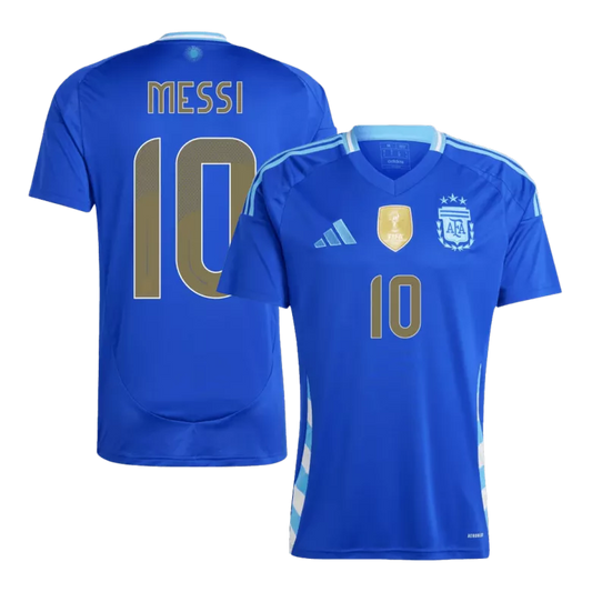 Argentina MESSI #10 Away Jersey Copa America 2024/25 Blue Men's