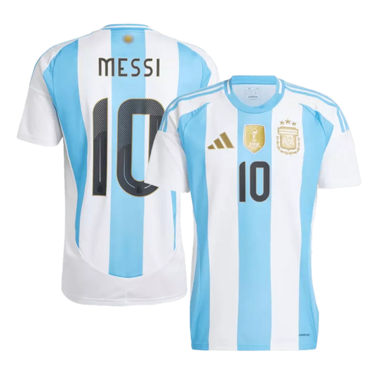 Argentina MESSI #10 Home Jersey Copa America 2024/25 Blue & White Men's