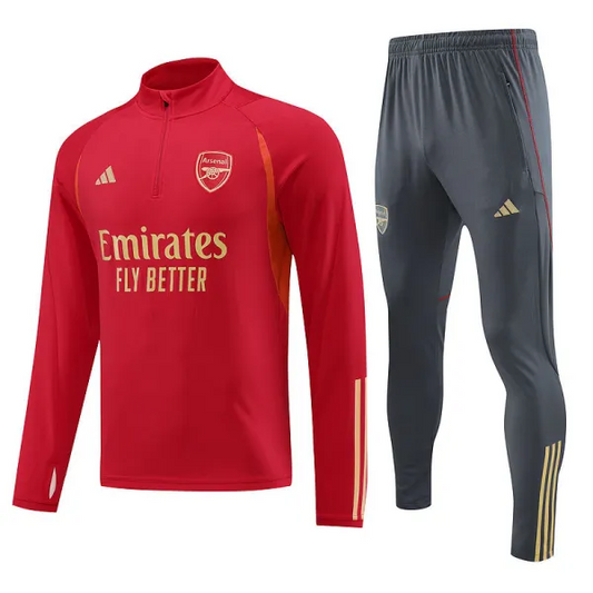 Arsenal 1/4 Tracksuit 2023/24 Red Men's - The World Jerseys