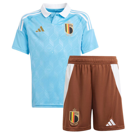 Belgium Away Kit Euro 2024 Blue Kids
