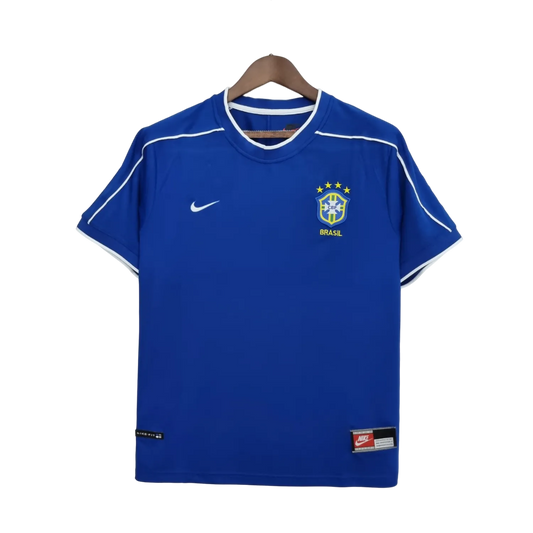 Brazil Retro Away Jersey 1998 Blue Men's
