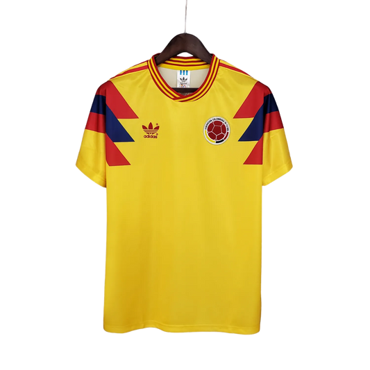 Colombia Retro Home Jersey 1990 Yellow Men's