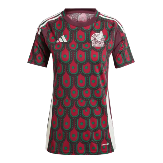 Mexico Home Jersey Copa America 2024/25 Red & Brown Women's