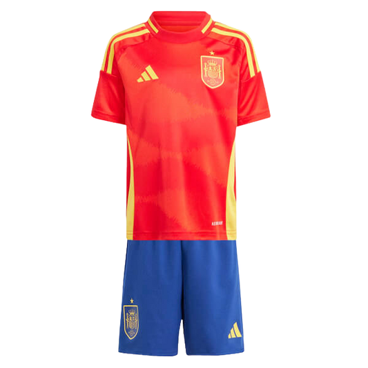 Spain Home Kit Euro 2024 Red Kids
