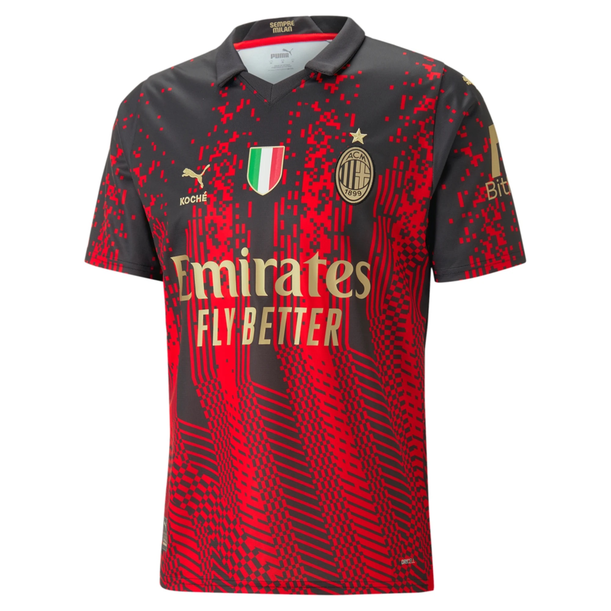 Milan New Black And Red 4th Team Jersey –