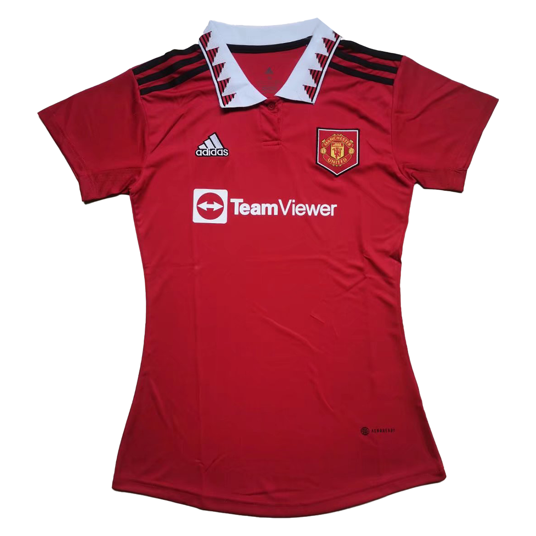 adidas Football Manchester United FC 2022/23 Women's Home shirt in red