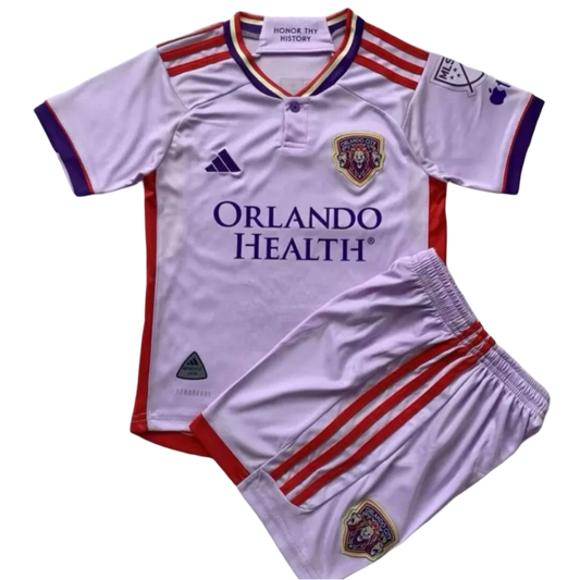 Orlando City SC Away Kit 2024/25 Pink Kids