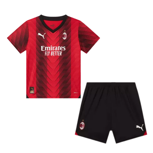 AC Milan Home Kit 2023/24 Red Kids