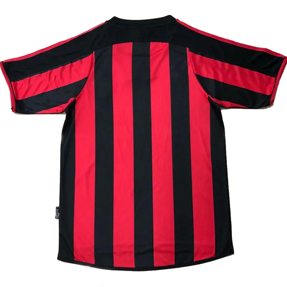AC Milan Retro Home Jersey 2003/04 Red & Black Men's