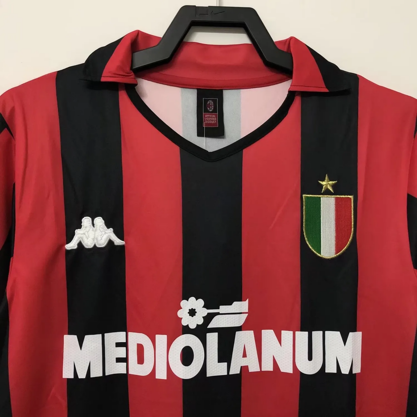 AC Milan Retro Home Jersey 1988/89 Red & Black Men's