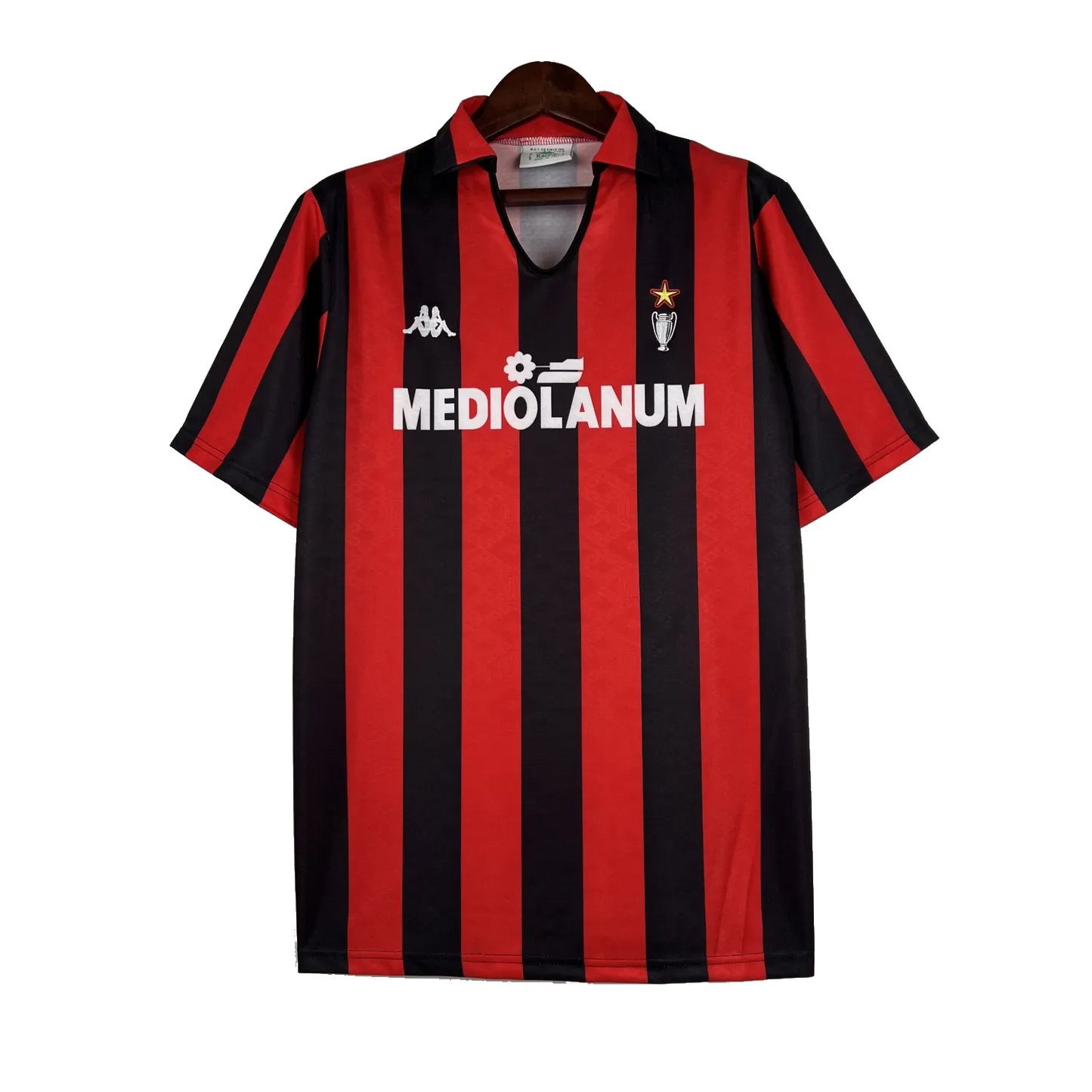 AC Milan Retro Home Jersey 1989/90 Red & Black Men's
