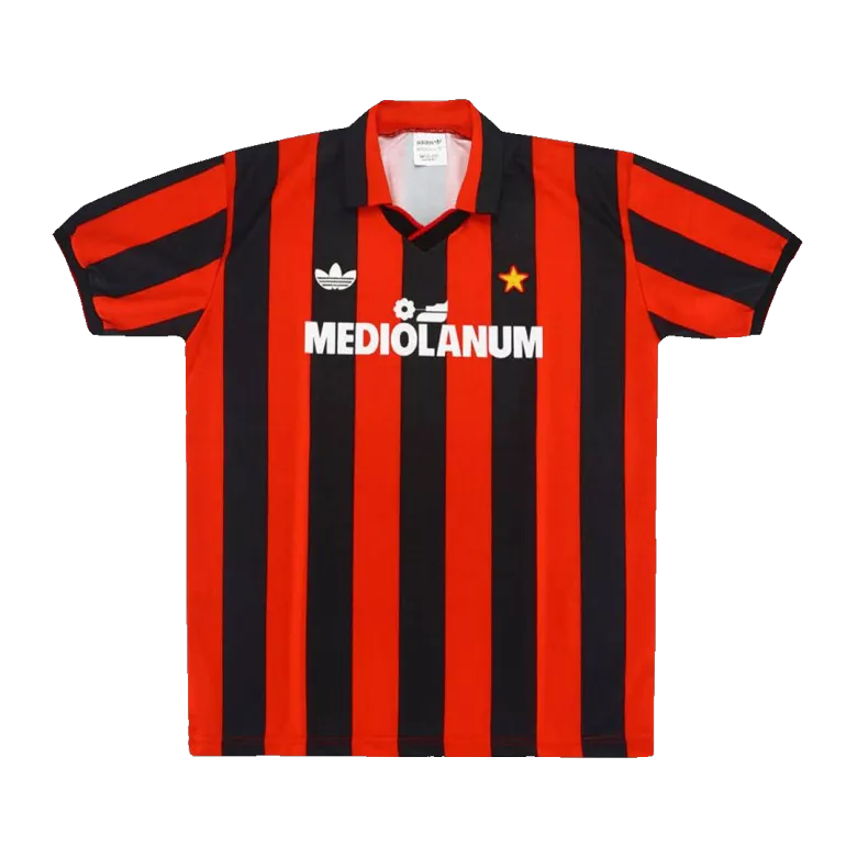 AC Milan Retro Home Jersey 1991/92 Red & Black Men's