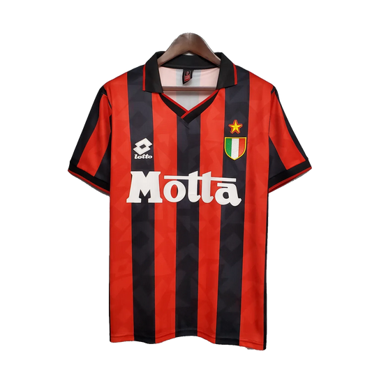 AC Milan Retro Home Jersey 1993/94 Red & Black Men's