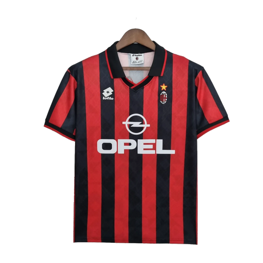 AC Milan Retro Home Jersey 1995/96 Red & Black Men's