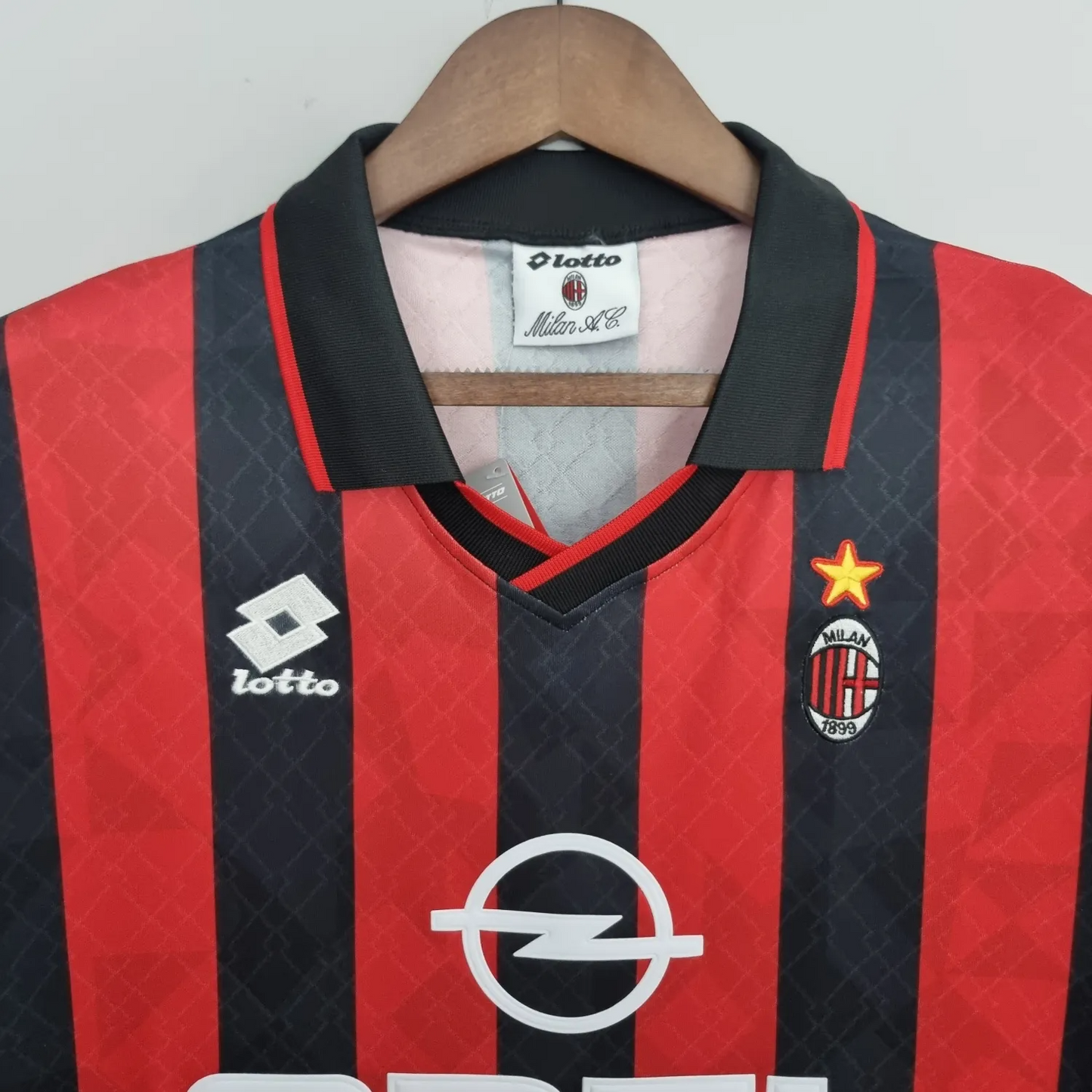 AC Milan Retro Home Jersey 1995/96 Red & Black Men's