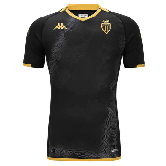 AS Monaco Away Jersey 2023/24 Black & Gold Men's