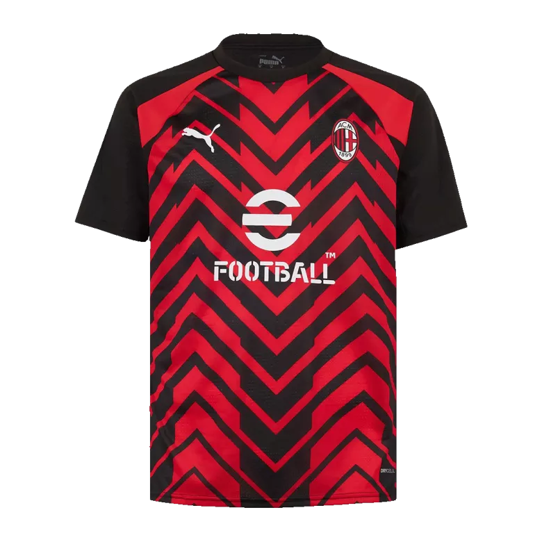 AC Milan Pre-Match Jersey 2023/24 Red & Black Men's - The World Jerseys