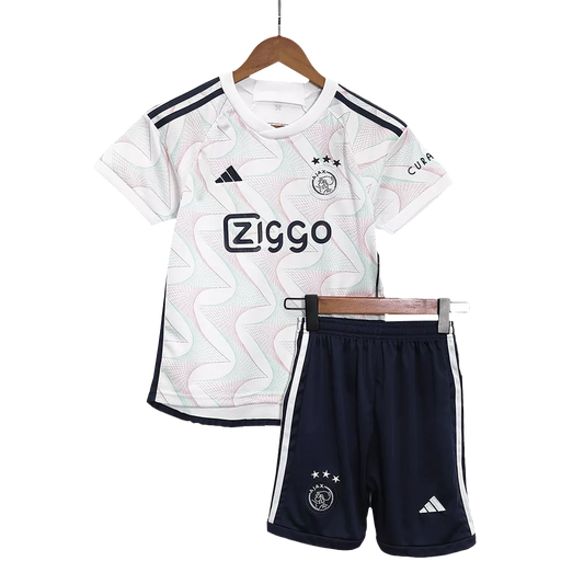 Ajax Away Kit 2023/24 White Kids