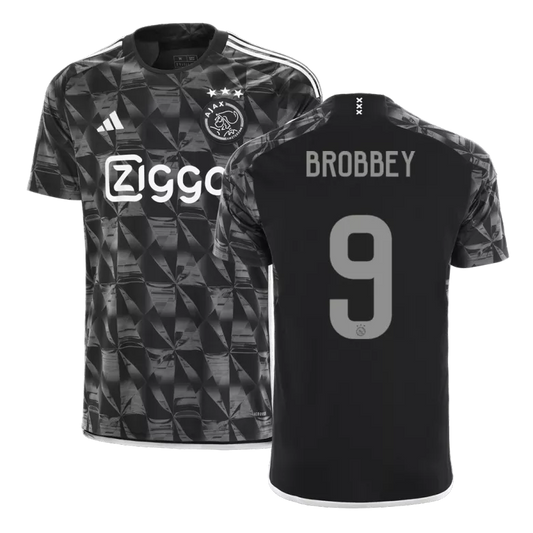 Ajax BROBBEY #9 Third Jersey 2023/24 Black Men's