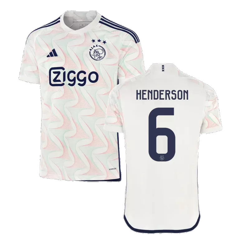 Ajax HENDERSON #6 Away Jersey 2023/24 White Men's
