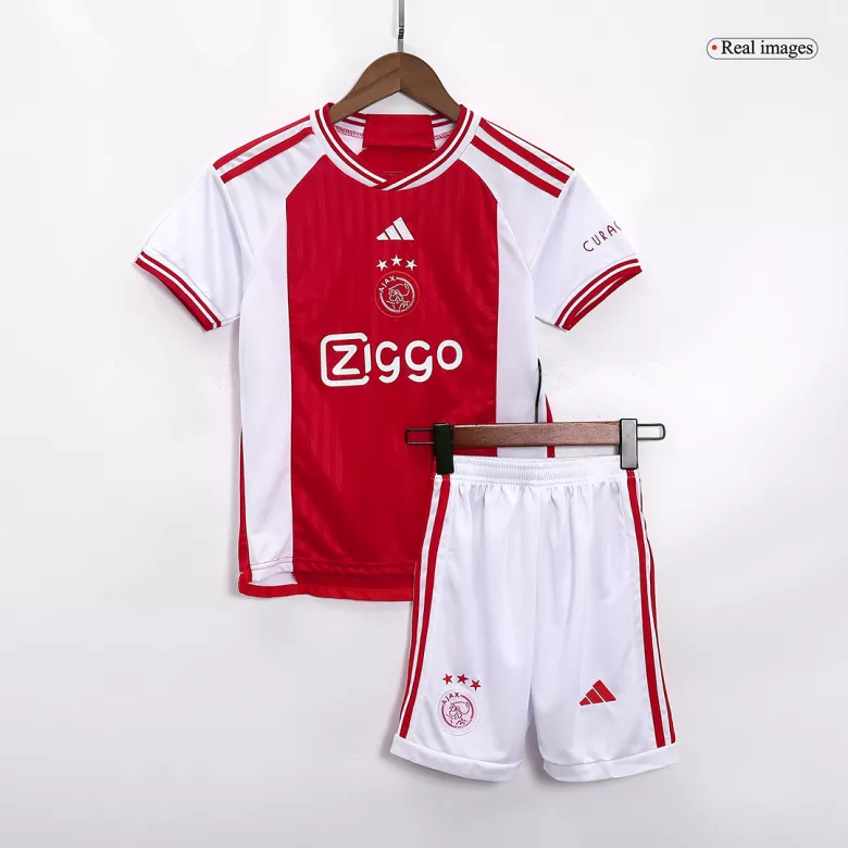 Ajax Home Kit 2023/24 Red & White Kids
