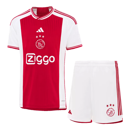 Ajax Home Kit 2023/24 Red & White Men's - The World Jerseys