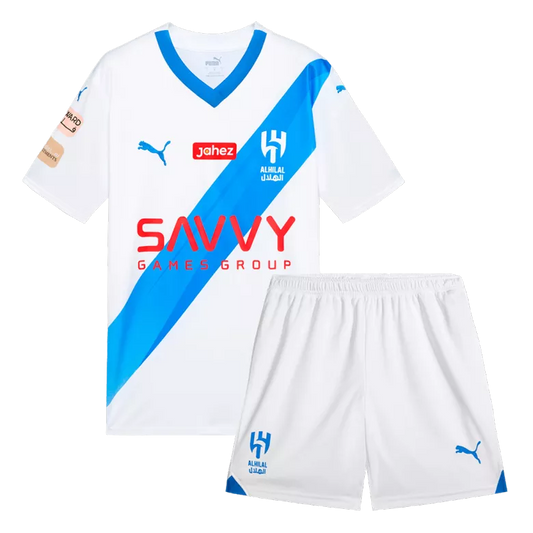 Al Hilal SFC Away Kit 2023/24 White Kids - The World Jerseys