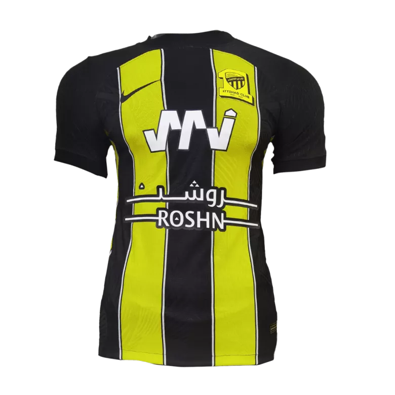 Al Ittihad Home Jersey Player's Version 2023/24 Black & Yellow Men's - The World Jerseys