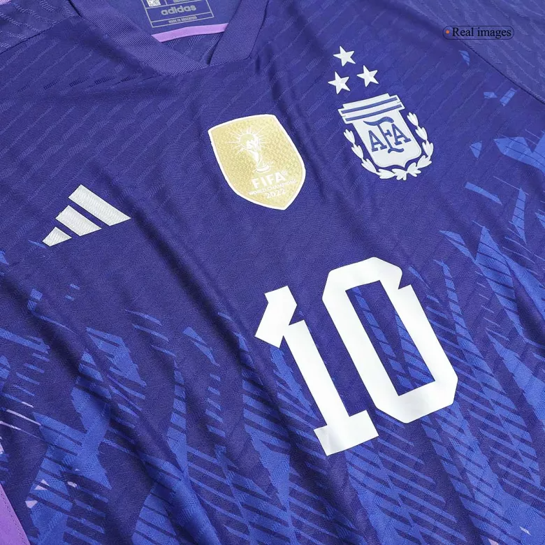 Argentina MESSI #10 Away 3 Stars Jersey Player's Version 2022/23 Purpl –  The World Jerseys