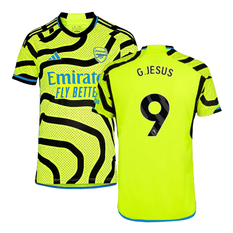 Arsenal G.JESUS #9 Away Jersey 2023/24 Yellow Men's