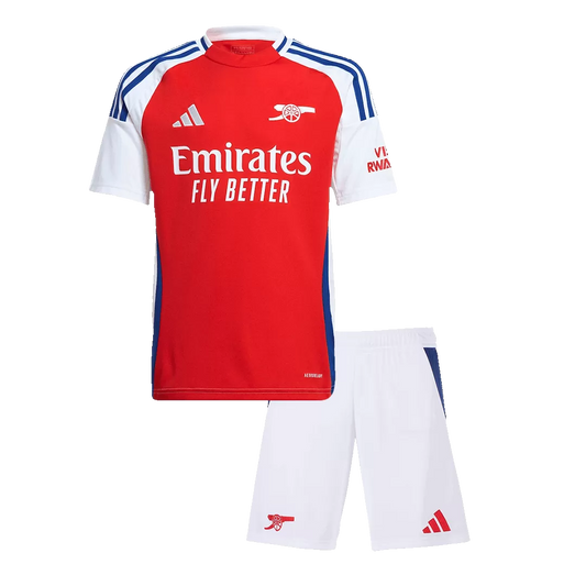 Arsenal Home Kit 2024/25 Red & White Kids