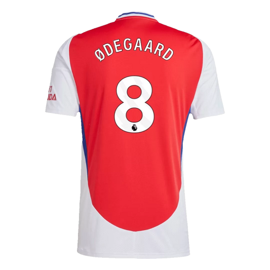 Arsenal ØDEGAARD #8 Home Jersey 2024/25 Red & White Men's