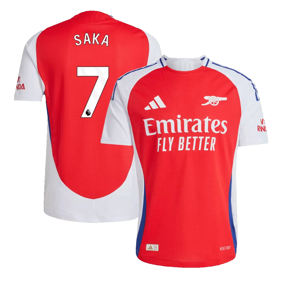 Arsenal SAKA #7 Home Jersey Player's Version 2024/25 Red & White Men's