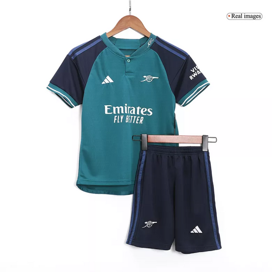 Arsenal Third Kit 2023/24 Green Kids - The World Jerseys