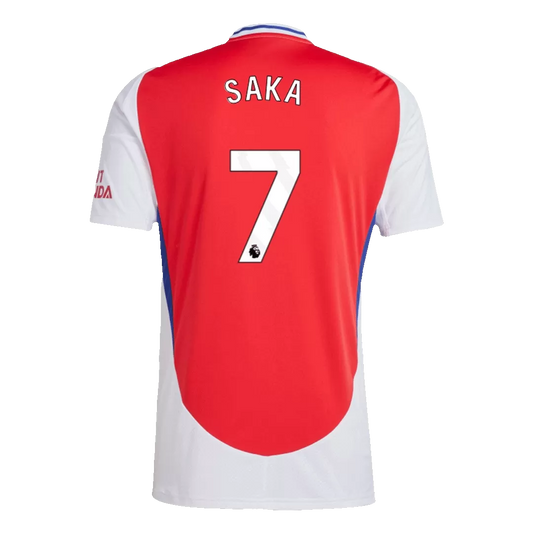 Arsenal SAKA #7 Home Jersey 2024/25 Red & White Men's