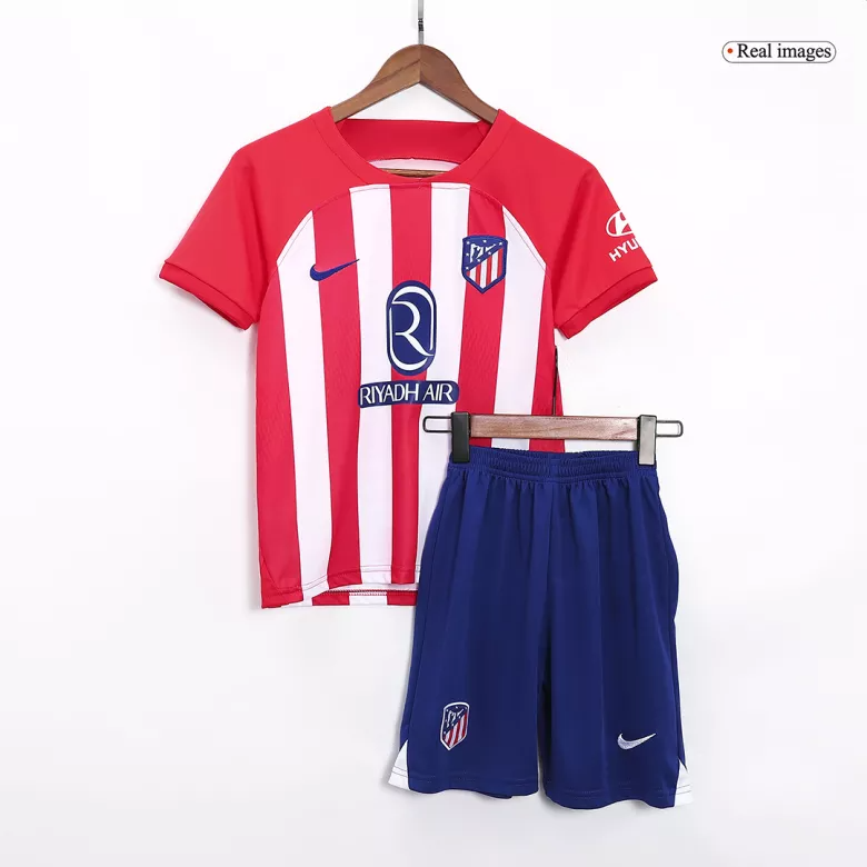 Atletico Madrid Home Kit 2023/24 Red & White Kids - The World Jerseys