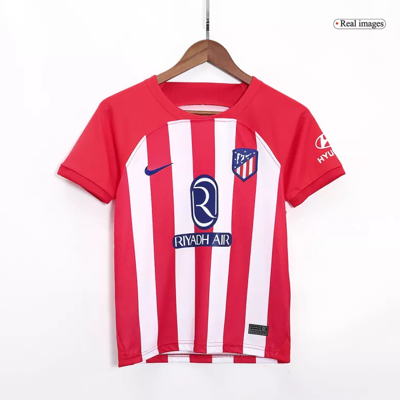 Atletico Madrid Home Kit 2023/24 Red & White Kids - The World Jerseys