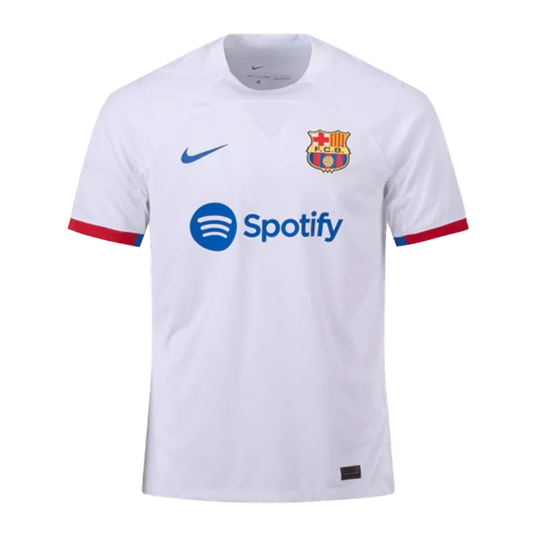 Barcelona PEDRI #8 Away Jersey Player's Version 2023/24 White Men's - The World Jerseys