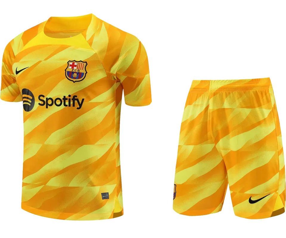Barcelona Goalkeeper Kit 2023/24 Yellow Men's - The World Jerseys