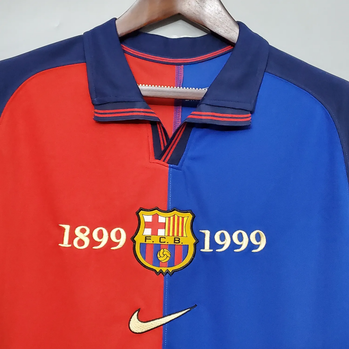 Retro Barcelona Home Jersey 1999/00 Blue & Red Men's