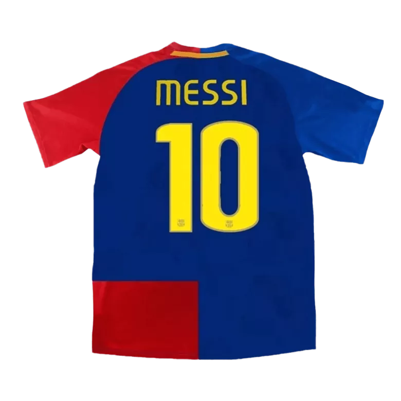 Barcelona Retro MESSI #10 Home UCL Final Jersey 2008/09 Blue & Red Men's