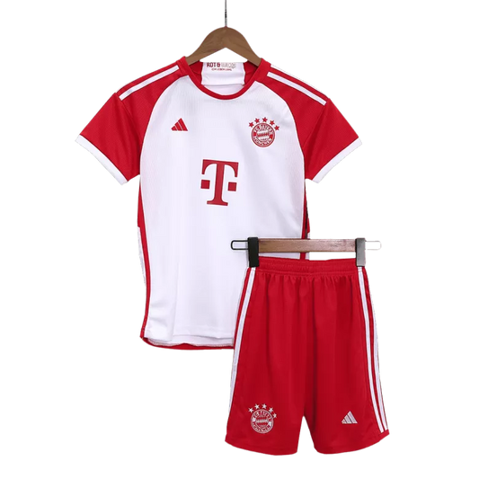 Bayern Munich Home Kit 2023/24 White & Red Kids - The World Jerseys