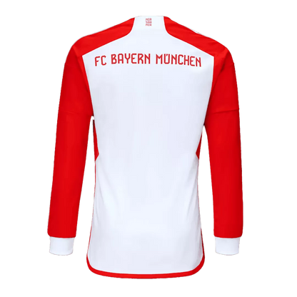 Bayern Munich Home Longsleeve Jersey 2023/24 White & Red Men's