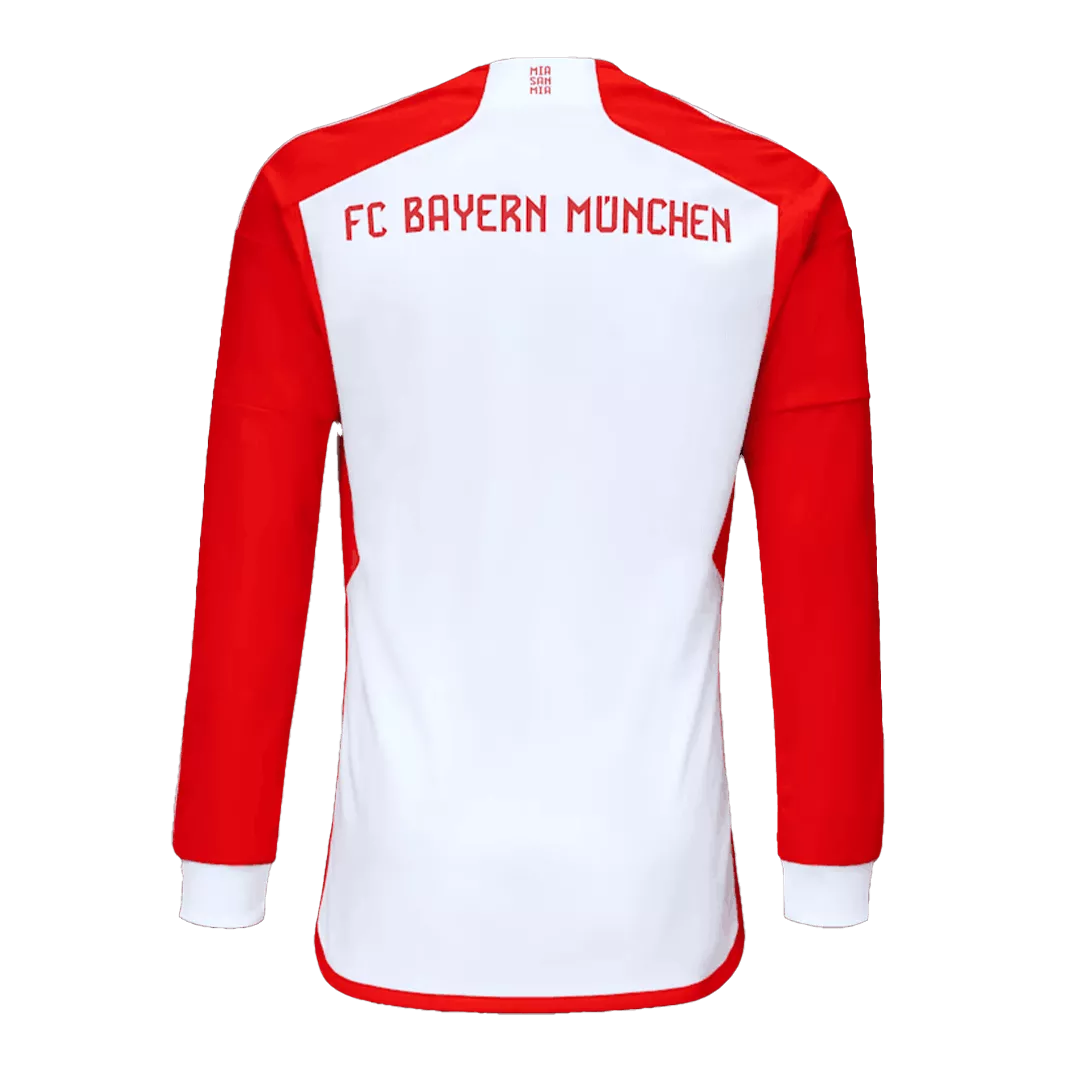 Bayern Munich Home Longsleeve Jersey 2023/24 White & Red Men's - The World Jerseys