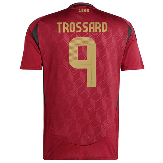 Belgium TROSSARD #9 Home Jersey Euro 2024 Red Men's