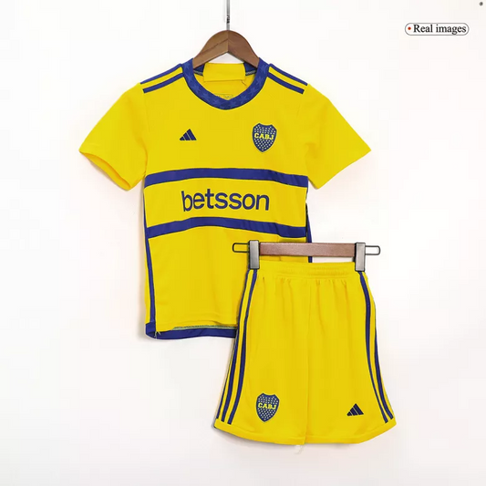 Boca Juniors Away Kit 2023/24 Yellow Kids