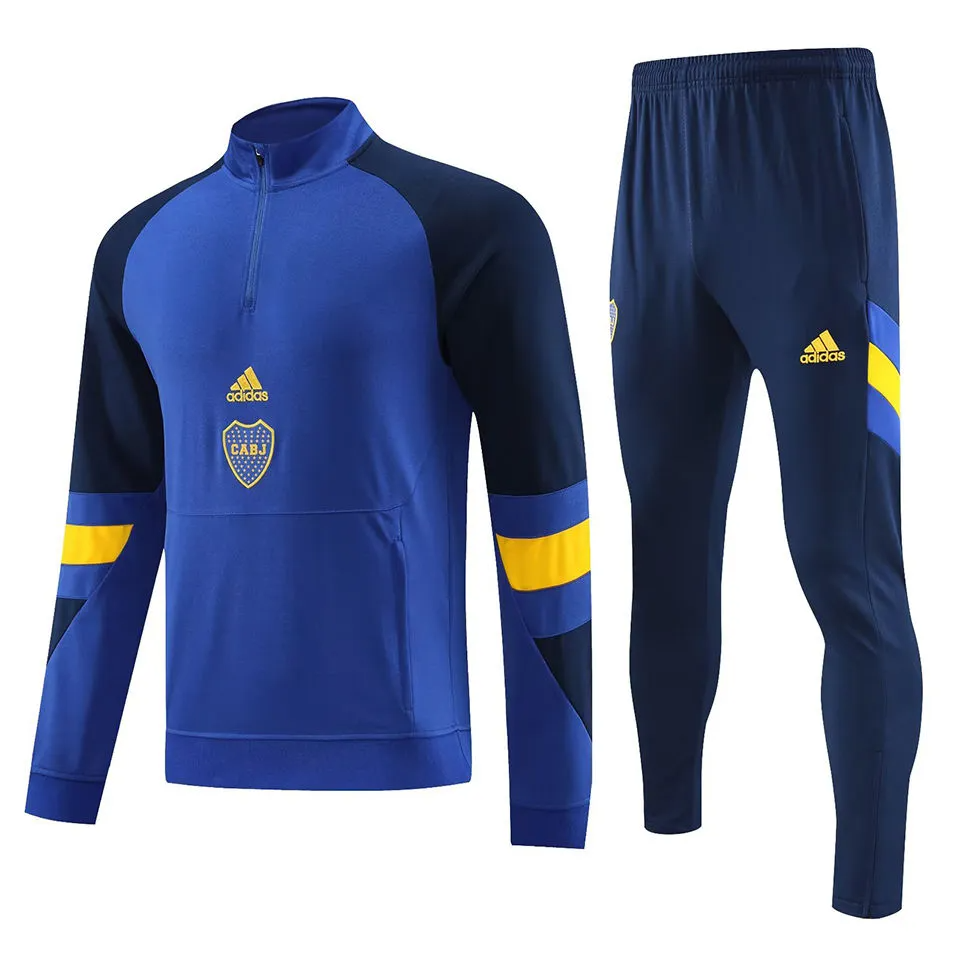 Boca Juniors 1/4 Zip Tracksuit 2023/24 Blue Men's